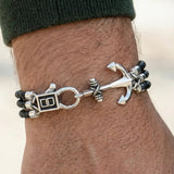 The Anchor Bracelet Black