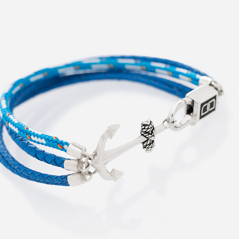 The Anchor Bracelet Light Blue
