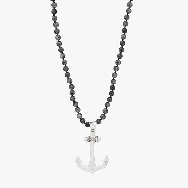 The Anchor Necklace Gray