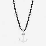The Anchor Necklace Black