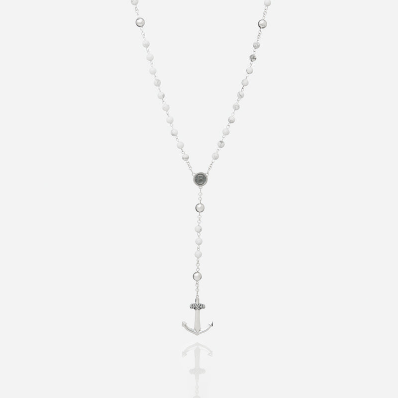 The Anchor Necklace White